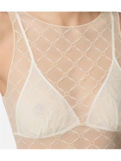 BODYSUIT IN DIAMOND TULLE ELISABETTA FRANCHI | BO02051E2DC7 lemonade